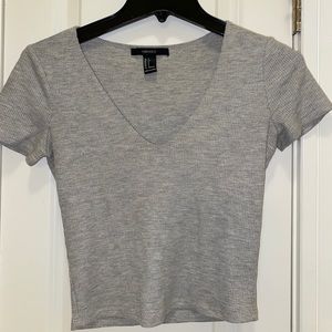Forever 21 Grey crop top